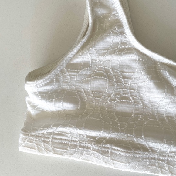 SOLD on Depop Vintage White Patterned Bra - Picture 3 of 5